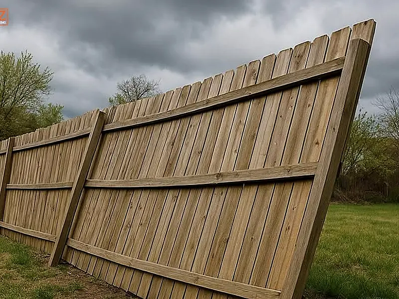 Repairing damaged fence boards