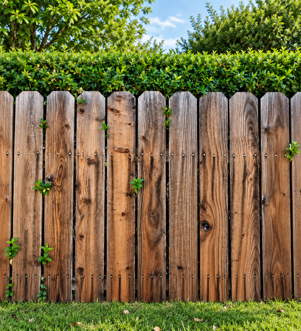 Old fence replaced with a new cedar fence